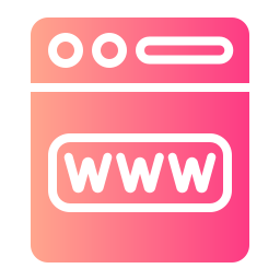 sitio web icono