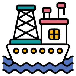 Морская платформа иконка
