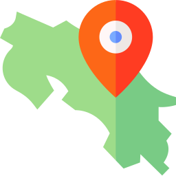 Costa rica map icon