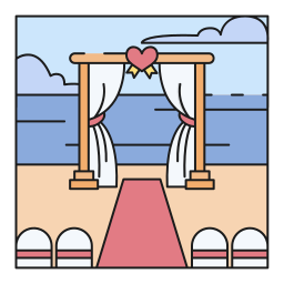 Wedding arch icon