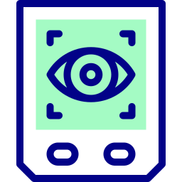 sensor ocular icono