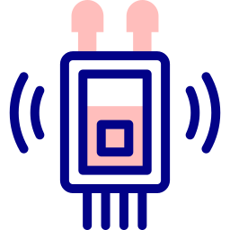 sensor de radiación icono