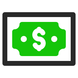 Dollar money icon