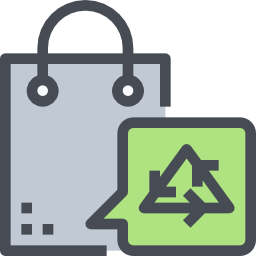 Recycling bag icon