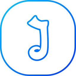 Letter j icon