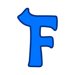 Letter f icon