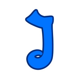 Letter j icon