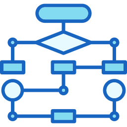 diagrama de flujo icono