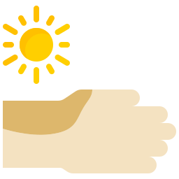 oparzenie słoneczne ikona