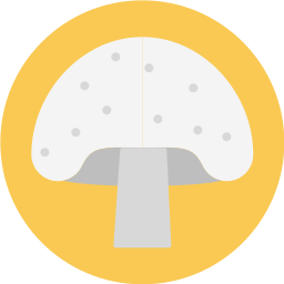 Button mushroom icon