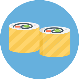 Hand roll icon