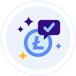 Pay with litecoin icon