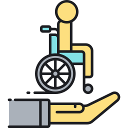 Total permanent disability insurance icon