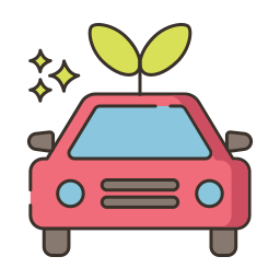 Hybrid car icon