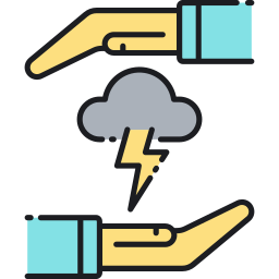 Weather insurance icon