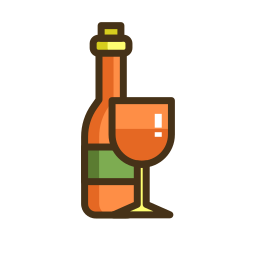 Wine testing icon