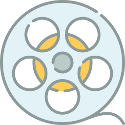 carrete de pelicula icono