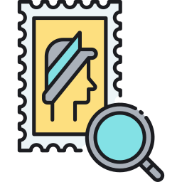 Stamps collector icon