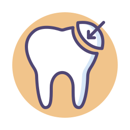 Tooth bonding icon