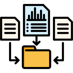 recopilación de datos icono