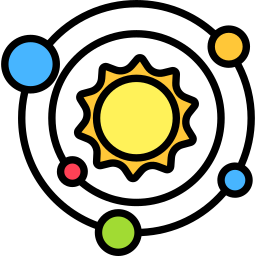 zonnestelsel icoon