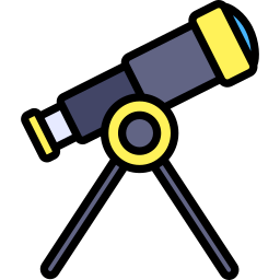 telescópio Ícone