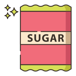 Пакет сахара иконка