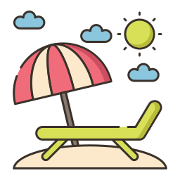 Pool chair icon