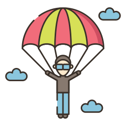 Parachuting icon