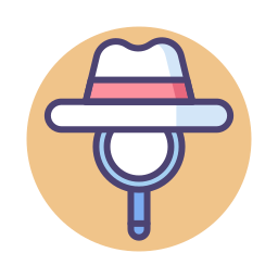 sombrero blanco seo icono