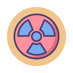 radioaktywność ikona