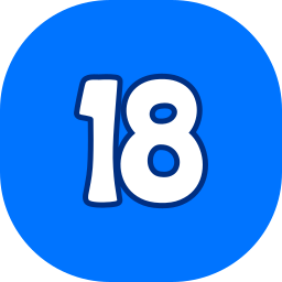 numer 18 ikona