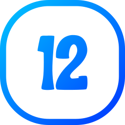 número 12 icono