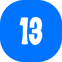 nummer 13 icoon
