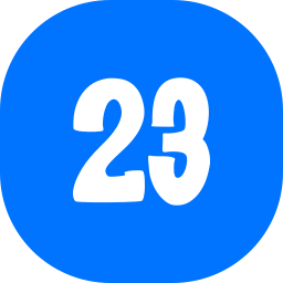 número 23 icono