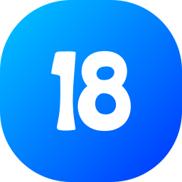 numero 18 icona
