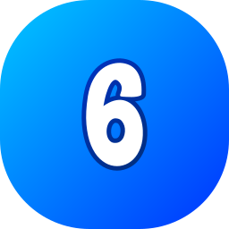 número 6 icono