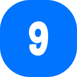 Number 9 icon