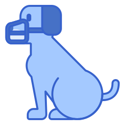 Dog muzzle icon
