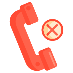 拒否された通話 icon