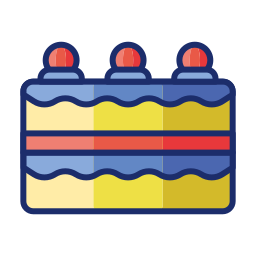 Blueberry cheesecake icon