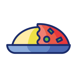 Japanese curry rice icon