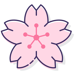 flor de sakura Ícone