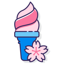 sorvete de sakura Ícone