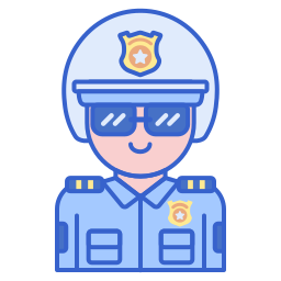 polizia stradale icona