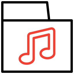 Folder music icon