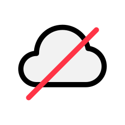 Cloud disable icon