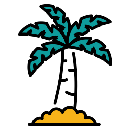 Coconut tree icon