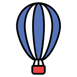 Hot air balloons icon