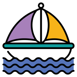 Sailing boat icon